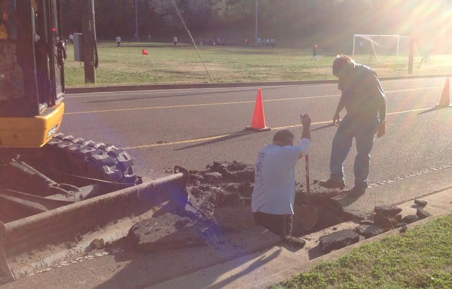 Sinkhole Disrupts Traffic in Collegedale